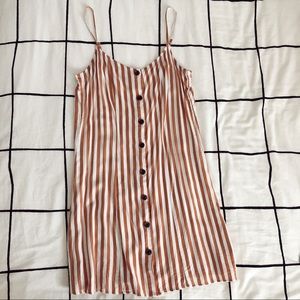 Button Down Stripes Dress